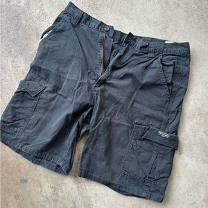 Black Wrangler Cargo Shorts